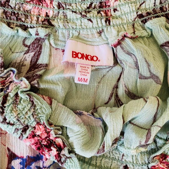 Women’s Romper. Off the shoulder. Size M. Color turquoise. Floral cute romper. - Picture 6 of 8